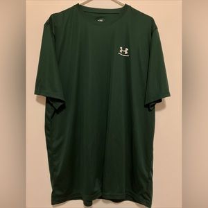 Men XL Under Armour Green Shirt Athletic